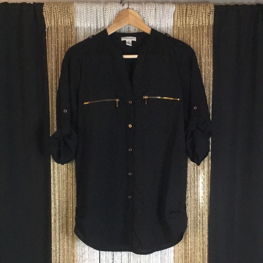 Calvin Klein Zipper Blouse